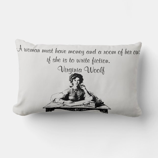 Coussin Rectangle Citation de Virginia Woolf (Recto)