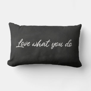 Coussin Rectangle Citation inspirée sur tableau noir