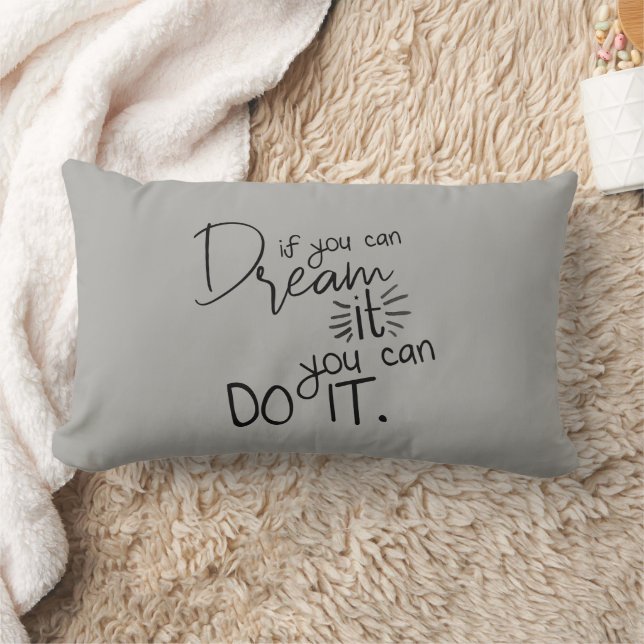 Coussin Rectangle Citer Si Vous Pouvez Le Rêver Vous Pouvez Le Faire (Couverture)
