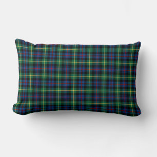 Coussin Rectangle Clan Farquharson bleu et vert Scottish Plaid