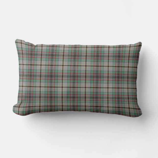 Coussin Rectangle Clan gris et vert Craig Scottish Plaid (Recto)