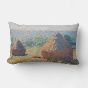 Coussin Rectangle Claude Monet - Haystacks, fin de l'été