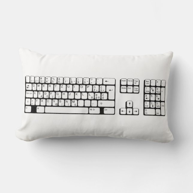 Coussin Rectangle Clavier (Recto)