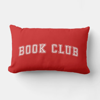 Coussin Rectangle Club de livres de style de courbe avec couleur mod