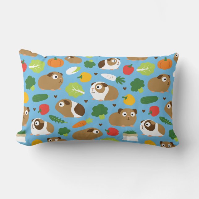 Coussin Rectangle Cobayes et leurs festins (Recto)