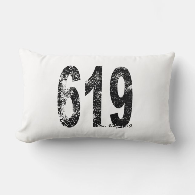 Coussin Rectangle Code 619 de San Diego-area (Recto)