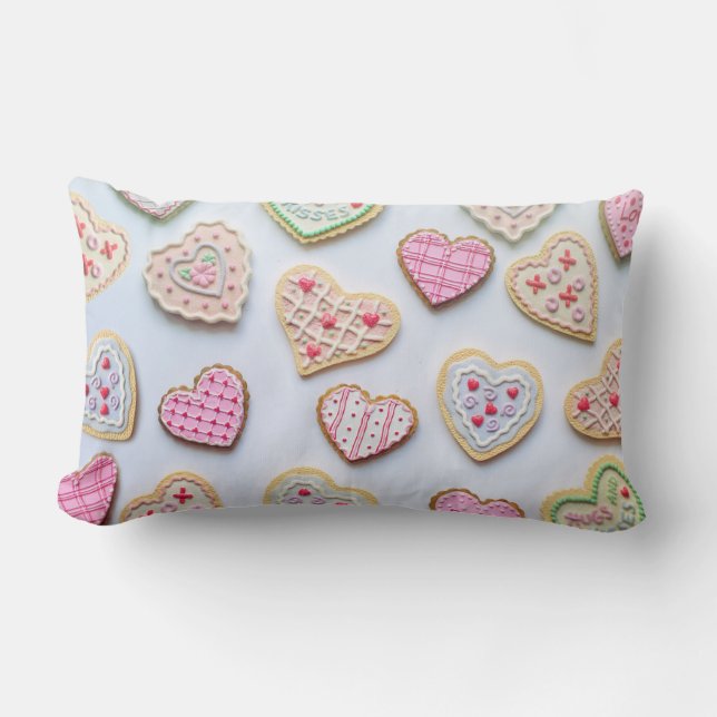 Coussin Rectangle Coeurs de la Saint Valentin (Recto)