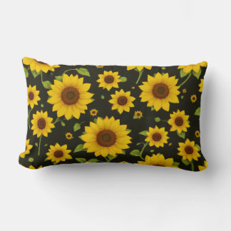 Coussin Rectangle Cojín cute sunflowers