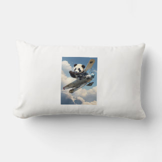 Coussin Rectangle cojin rectangular con oso panda en avioneta