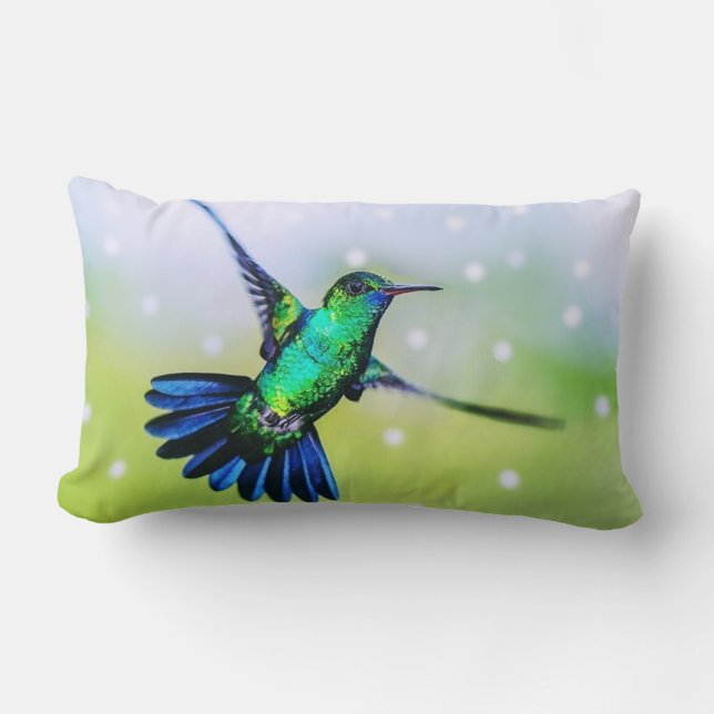 Coussin Rectangle Colibri magnifique (Recto)