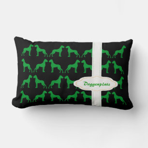 Coussin Rectangle Collection Great Dane vert Orange