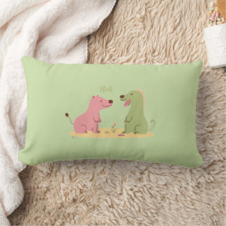 Coussin Rectangle Colorful Animal Print Throw Pillow