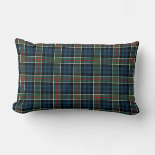 Coussin Rectangle Colquhoun Clan bleu foncé Tartan écossais