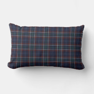 Coussin Rectangle Commonwealth du Massachusetts Tartan