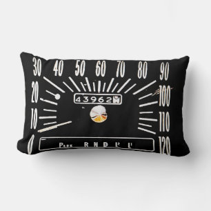 Coussin Rectangle Compteur de vitesse de voiture classique 1968