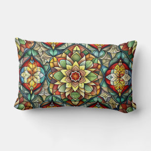 Coussin Rectangle Conception Avec Des Motifs Symétriques Et Une Vari