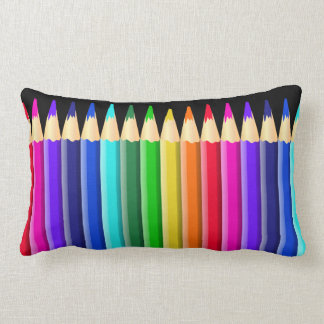 Coussin Rectangle Conception courte de crayons de crayon