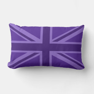 Coussin Rectangle Conception de l'indicateur Union Jack couleur viol