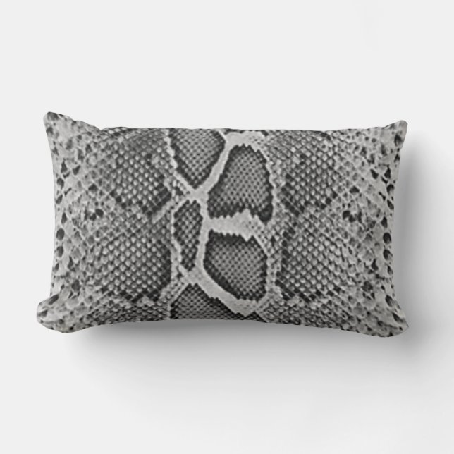 Coussin Rectangle Conception de peau de serpent, motif d'impression (Recto)