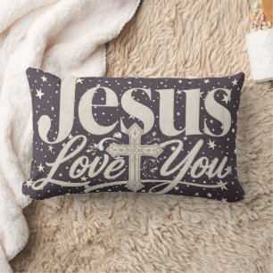 Coussin Rectangle Conception de sublimation chrétienne