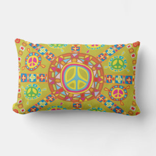 Coussin Rectangle Conception des symboles de paix