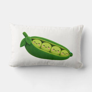 Coussin Rectangle Conception d'oreiller de gousse de pois vert migno