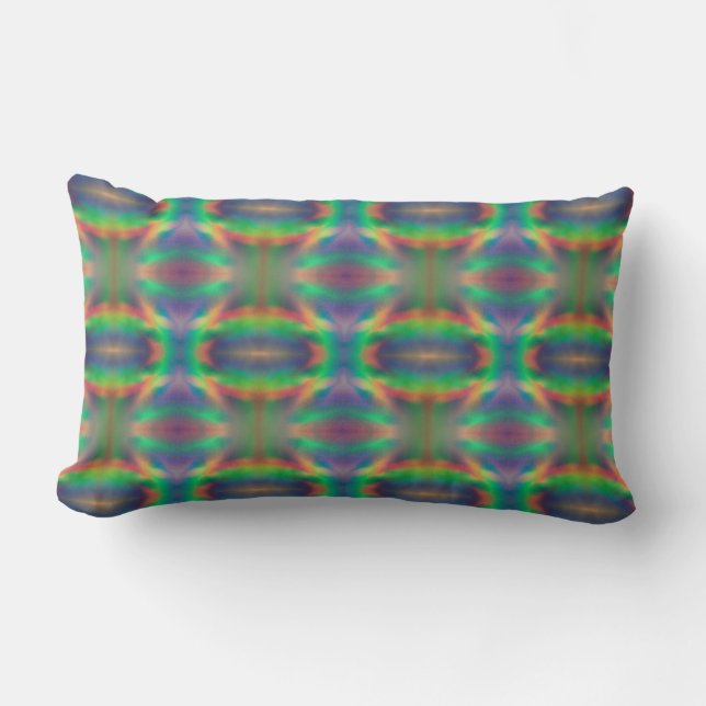 Coussin Rectangle Conception douce d'abrégé sur bandes claires (Recto)