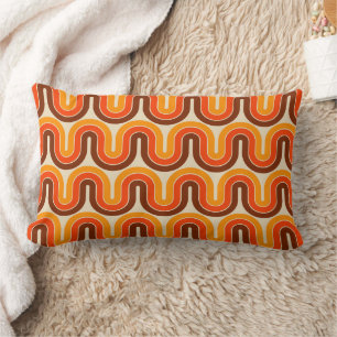 Coussin Rectangle Conception géométrique les années 70 style