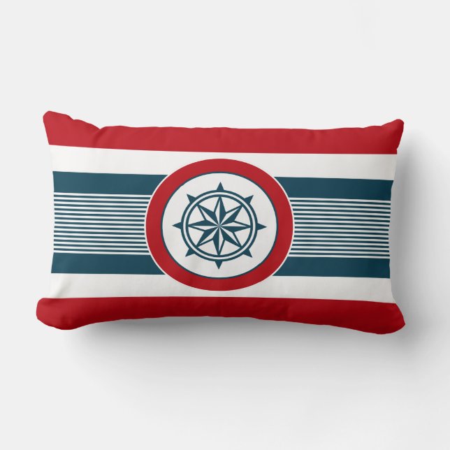 Coussin Rectangle Conception nautique (Recto)
