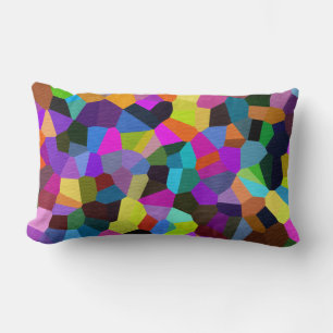 Coussin Rectangle Confetti dans les tons bijoux