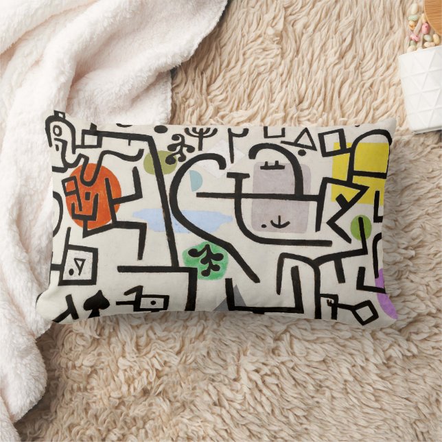 Coussin Rectangle Confort artistique rétro - Port riche par Paul Kle (Couverture)