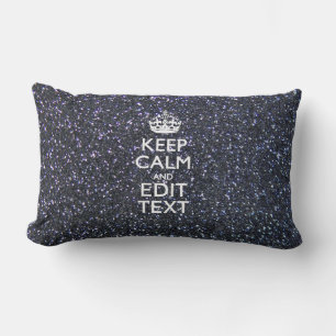 Coussin Rectangle Conserver le calme pour votre texte sur le style d