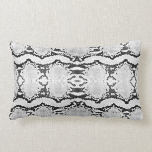 Coussin Rectangle Constricts de lave-vaisselle noir blanc