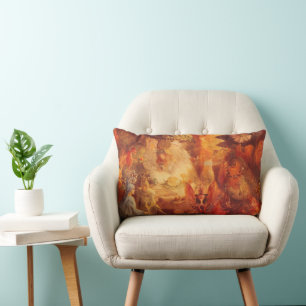 Coussin Rectangle Conte de fées vintage Le Rouge-gorge captif par Fi