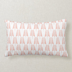 Coussin Rectangle Corail rose simple et élégant Pilotage