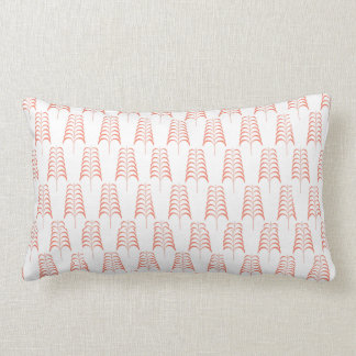 Coussin Rectangle Corail rose simple et élégant Pilotage