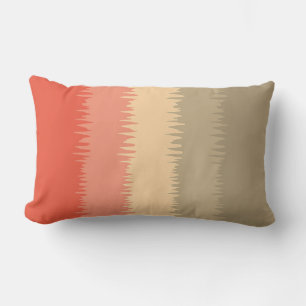 Coussin Rectangle Coral Saumon rose beige crème Brown