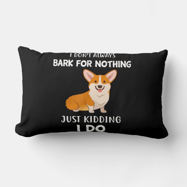 Coussin Rectangle Corgi (Recto)