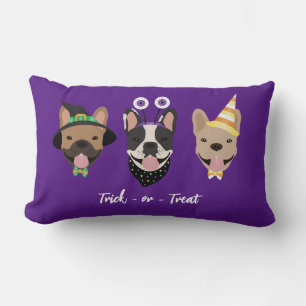 Coussin Rectangle Costumes d'Halloween pour chien de taureau françai