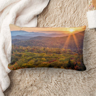 Coussin Rectangle Coucher de soleil d'automne à Beacon Heights