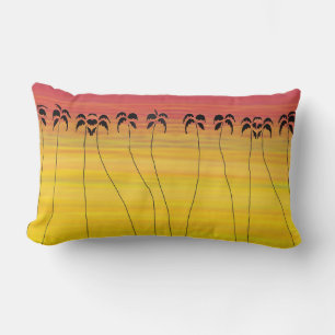 Coussin Rectangle Coucher de soleil tropical d'été de maman