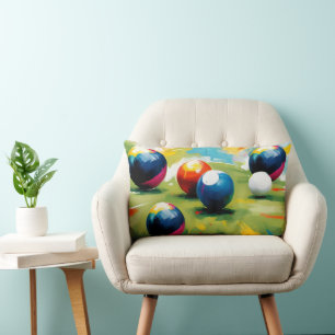 Coussin Rectangle Couleur Des Boules De Pelouse,