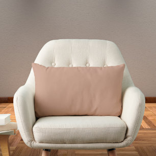 Coussin Rectangle Couleur solide rose Tan