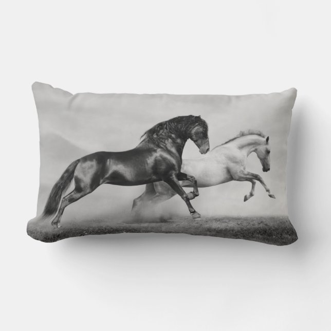 Coussin Rectangle Course de chevaux (Recto)