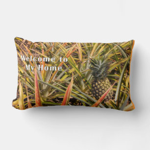 Coussin Rectangle Coussin, Bienvenue à ma maison avec ananas