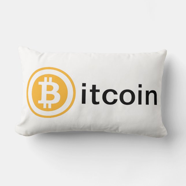 Coussin Rectangle Coussin, bitcoin, cryptocurrency (Recto)