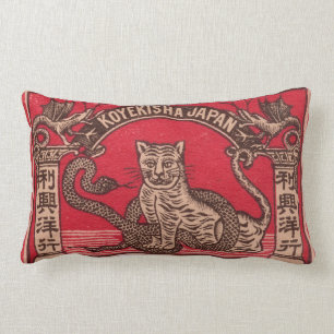 Coussin Rectangle Couverture japonaise vintage de boîte d'allumettes
