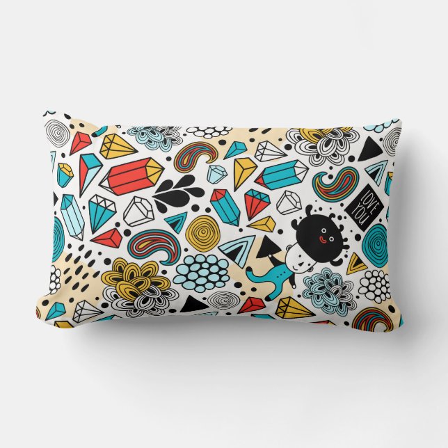 Coussin Rectangle Crazy head (Recto)