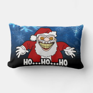 Coussin Rectangle Creepy Santa Claus Screwball Graphics HOHOHO