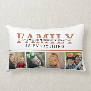 Coussin Rectangle Créez votre propre devis de famille de rouilles 4